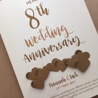 Bronze (8th) Anniversary Card