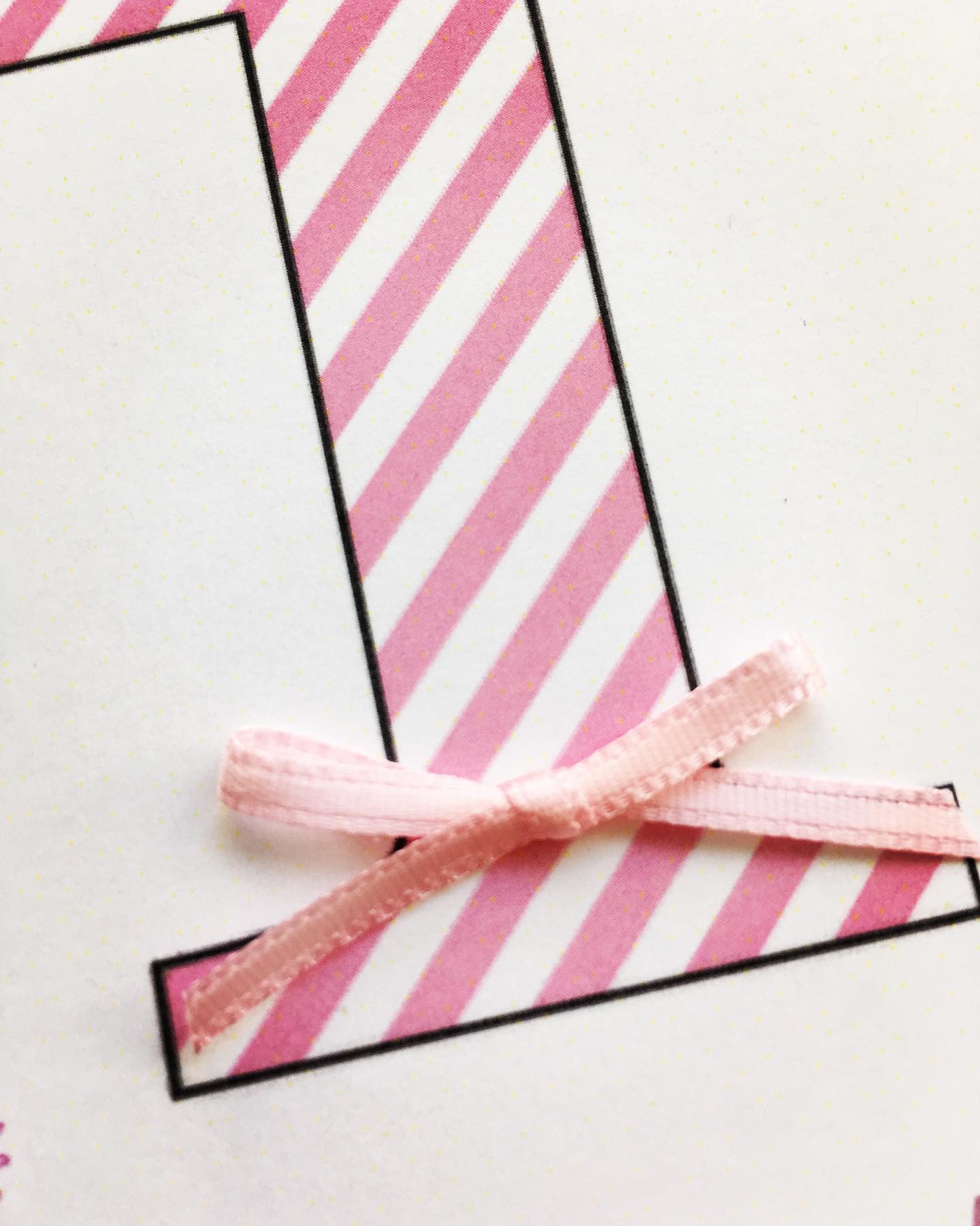 First Birthday Card - Pink, Lilac or Blue - with baby's name - Image 4