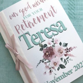 Retirement Congratulations Card - Personalised with Name and Date