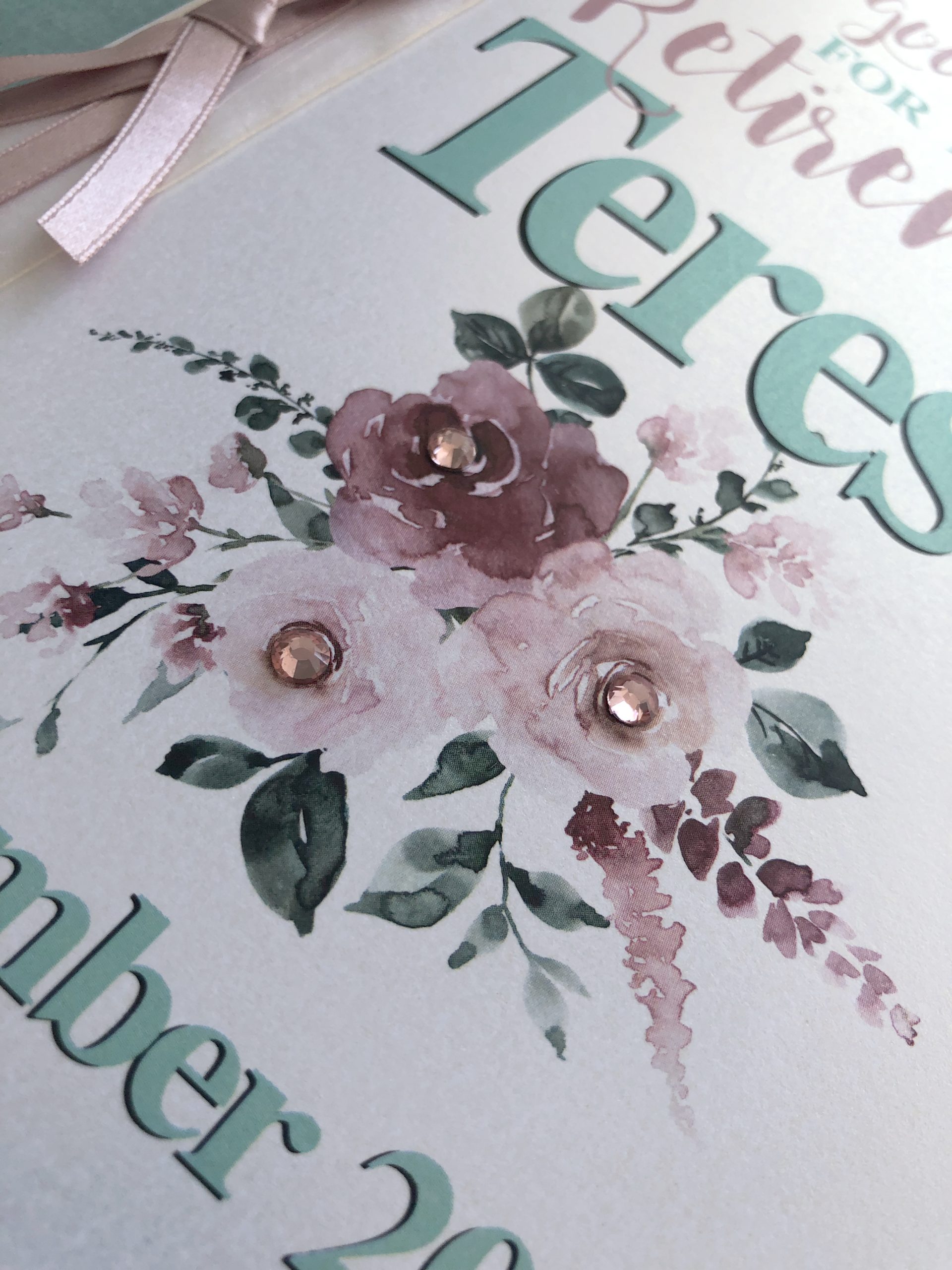 Retirement Congratulations Card - Personalised with Name and Date - Image 5